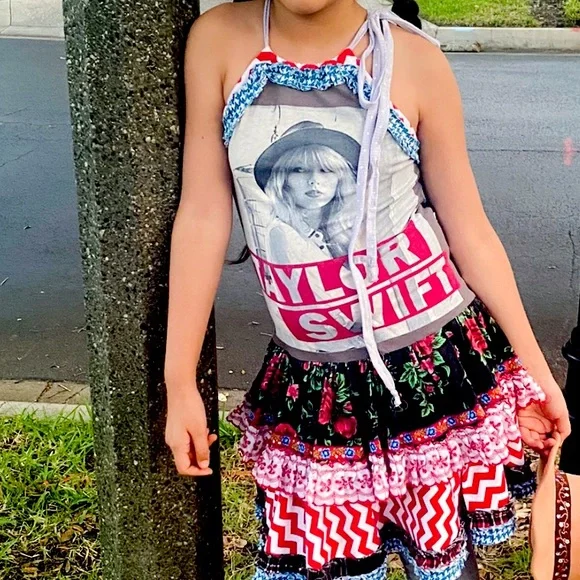 Taylor Swift sz 8/10 handmade gorgeous EUC party girl dress - Picture 1 of 1